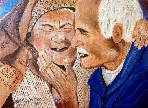 אין גיל לאהבה – ציור של רחל טוקר שיינס
