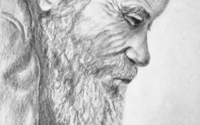 קשיש עם זקן – ציור של רחל טוקר שיינס